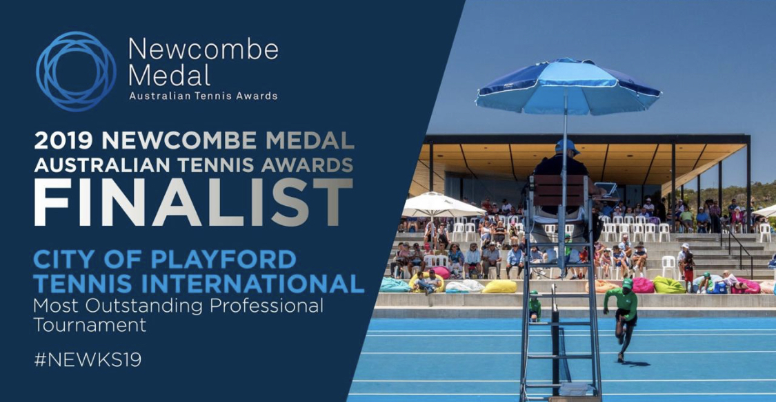 The City of Playford Tennis International is Nominated for Most Outstanding Professional Tournment 2019!