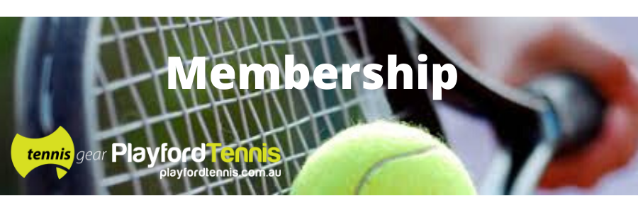 Playford Tennis Membership